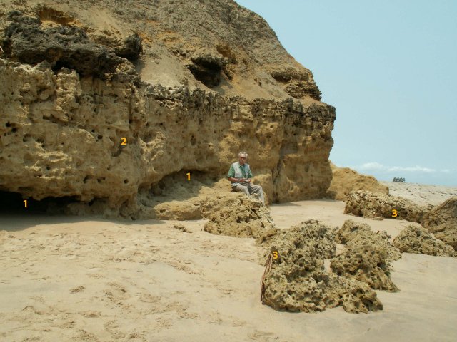 Cliff Kwanza River mouth
