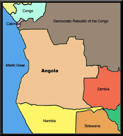 Map of Angola