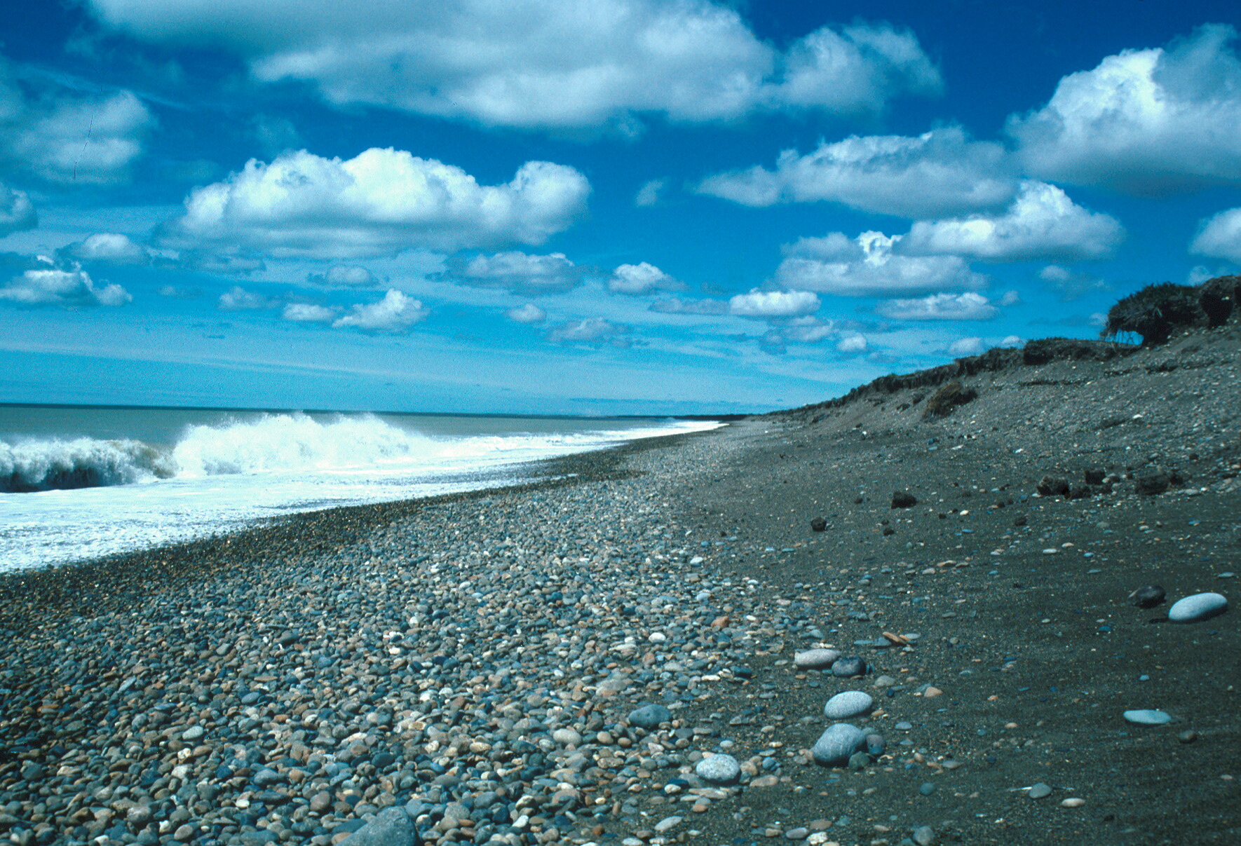 high energy beach