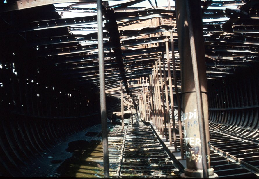 inside wreck